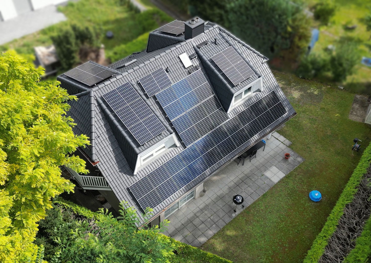 Photovoltaikanlage in Heiligensee auf dem Dach eines Hauses
